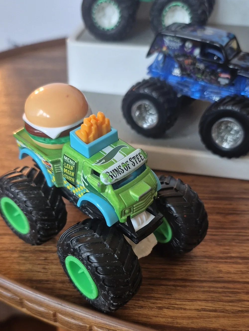 Preowned Assorted Monster Trucks  - Multicolor Lot Of 10 Diecast Nice Condition